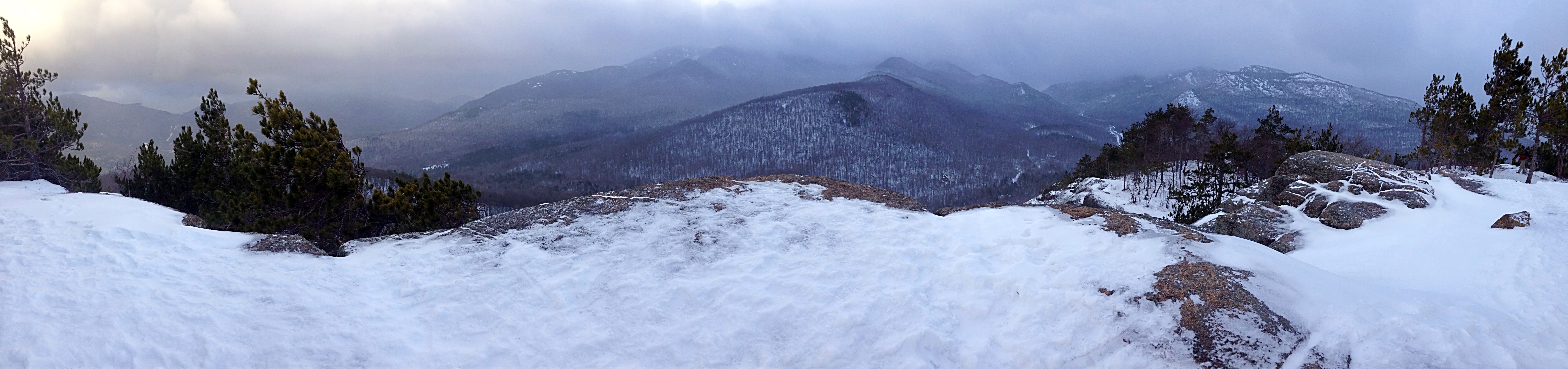 Owl's Head Pano Before Summit